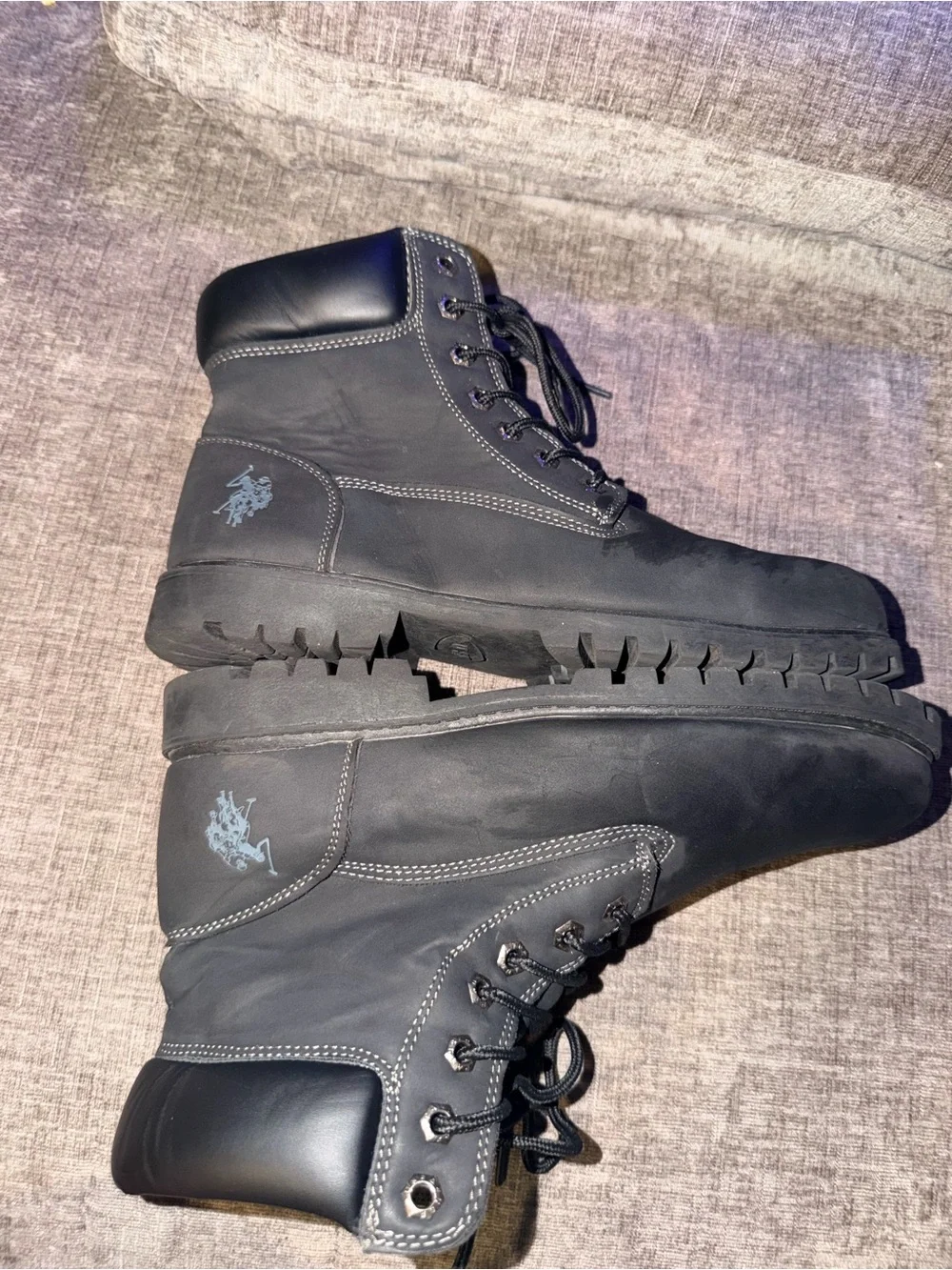 U.S. Polo Assn Owen High Black Lace Up Boots Men’s Size 10.5M